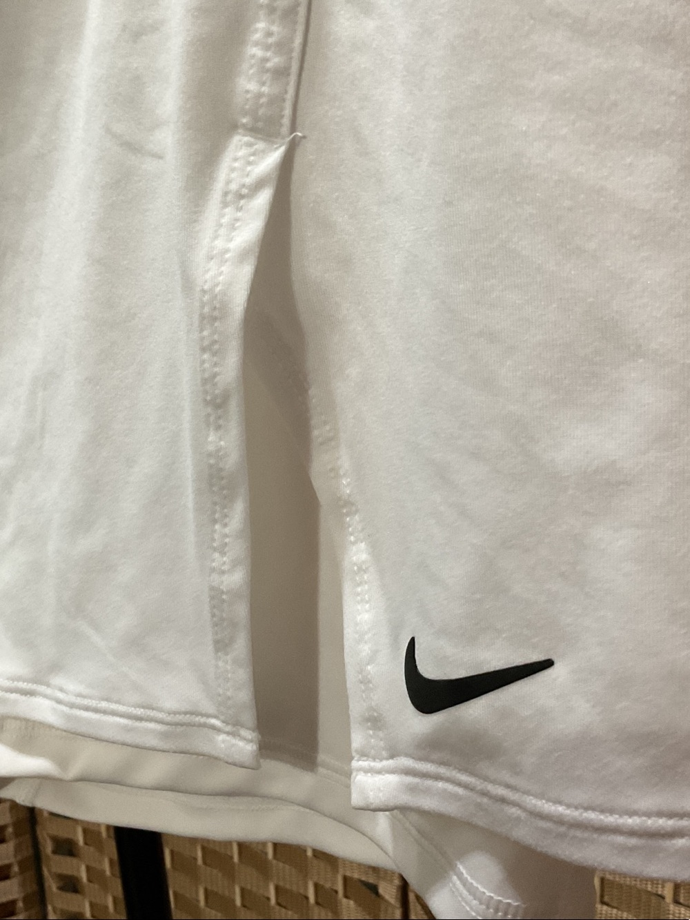 Nike White Women’s Athletic Skort with Black Swoosh NWOT - Picture 3 of 4